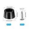PATIKIL Rubber Feet 20 Sets 0.47"x0.28" Pads Stainless Steel Washers