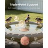 Wtoolfex Bird Bath Copper Disk, 2pcs Reinforced 99.99% Pure Copper