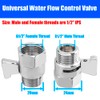Yakamoz 2Pcs Water Flow Control Valve, G1/2" Brass Shower Head