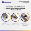 Cosmostar Stainless Steel 1/8" NPT Tee Oil Pressure Sensor Adapter