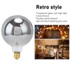 LED Vintage Edison Light Bulb Dimmable Antique Half Chrome Light