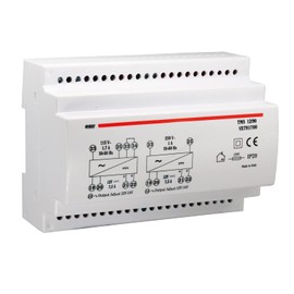 VEMER VE791700 TMS 12/90 - Power Supply for DIN Rails, Stabilised Switching Power Supply, Transformer with Output Voltage 12 V DC, Power 90 W, White