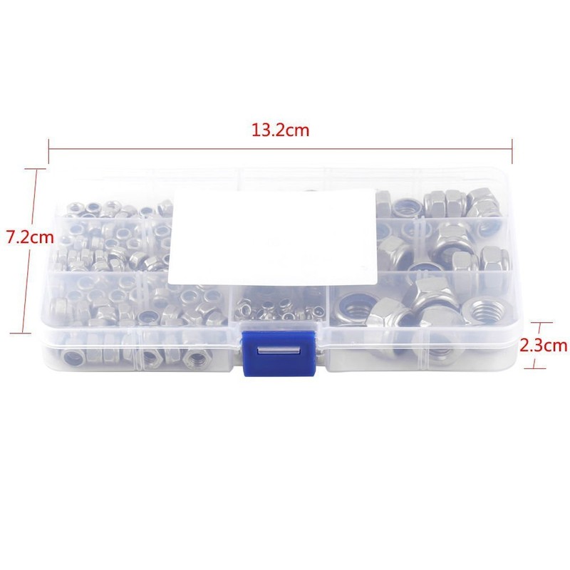 DollaTek 165pcs M3 M4 M5 M6 M8 M10 M12 (Locking