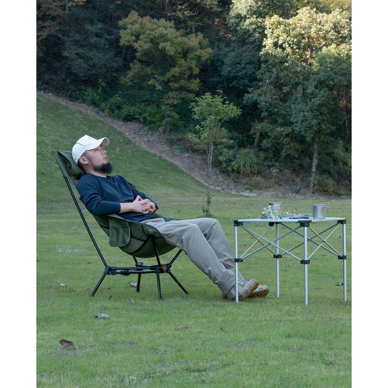 iClimb Ultralight Compact Camping Folding Beach Chair with Anti-Sinking Large