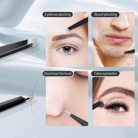 MIYADIVA 30X Magnifying Mirror, Small Travel Mirror with Suction Cup and Tweezers, 3.5 Inches