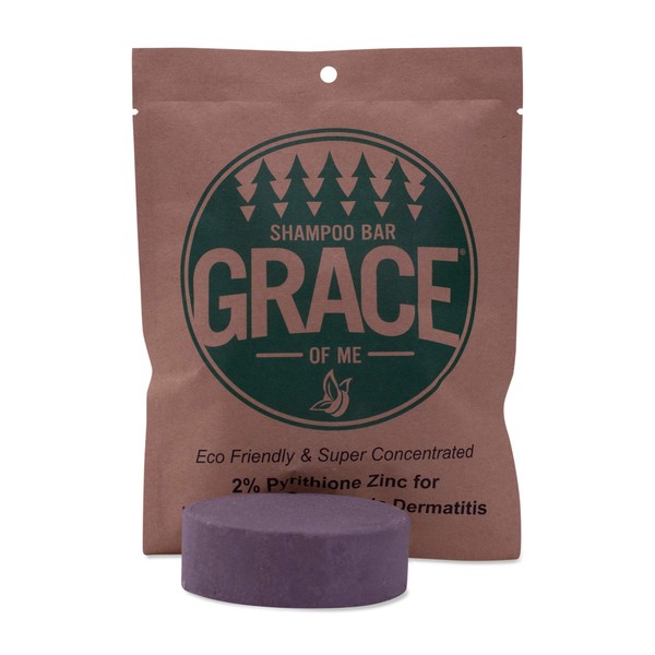 2% Pyrithione Zinc Shampoo Bar with Shea Butter by Grace of Me (4 Oz) (Tea Tree)