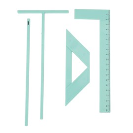 ciciglow Complete Bookbinding Ruler Kit,Metal Scrapbooking & Kit,Complete Great Stencils and Cutter Guide Kit for Scrapbook Cardmaking