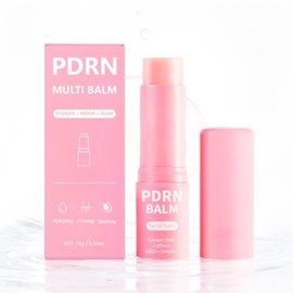 PDRN Pink Collagen Volume Multi Balm | Salmon DNA, Caffeine & NAD+ Balm Stick for Face, Eyes, Lips & Neck | Hydrating Firming Glow Stick for Fine Line