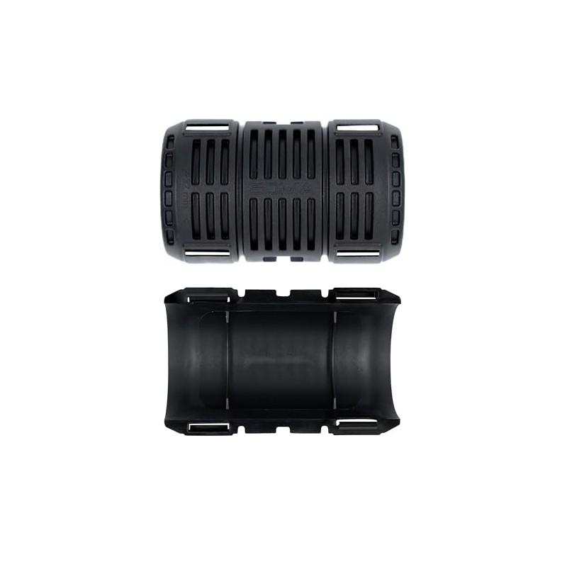 Corrugated Pipe Connector M32 - Sleeve Black, 4 Half Shells