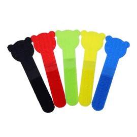 Pack of 15 Reusable Cord Organizer Keeper Holder, Fastening Cable Ties Straps for Earbud Headphones Phones Electronics Electrical Computer PC Wire Wrap Management(5 Color)