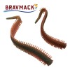 Señuelo Suave Bravmack Gusano 10 Pzas 8 Cm