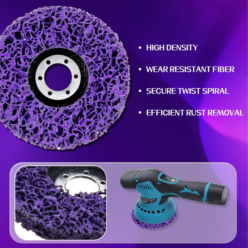 Pack of 6 CSD Disc Drill, 125 mm Sanding Discs