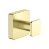 KIBI Blaze Bathroom Towel Hook – Brushed Gold Wall Mounted