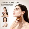 Xuborku Wood Lymphatic Contour Face Brush Dry Brushing and Gua