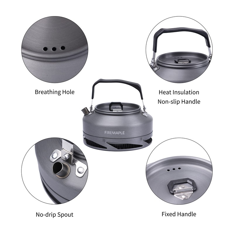 Fire-Maple FMC-XT1 Camping Tea Kettle with Mesh Bag Portable Water