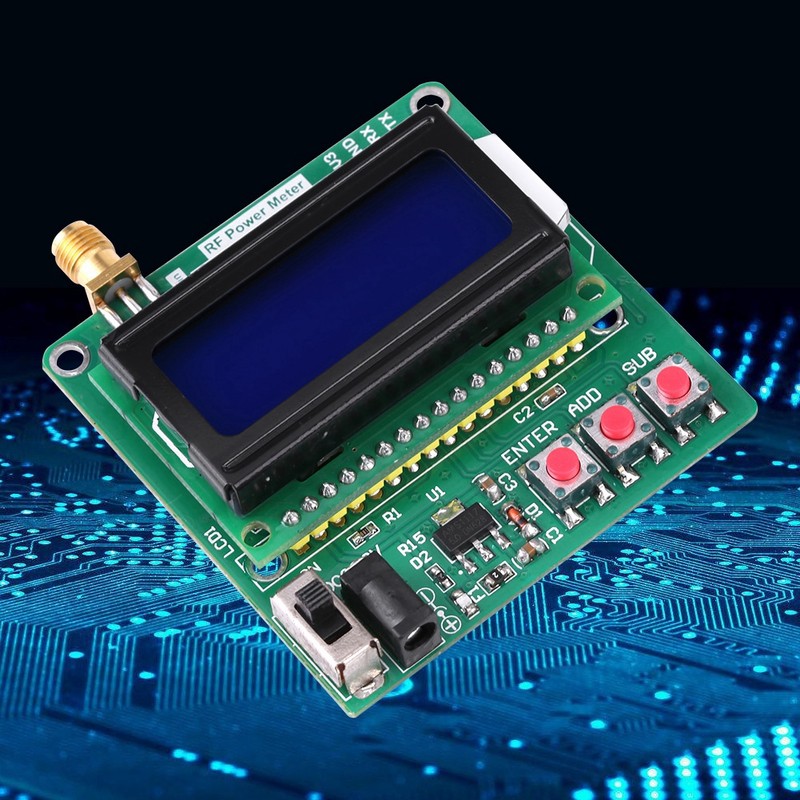 Digital LCD RF Power Meter -75~16 dBm 1-600MHz Radio Frequency