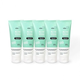 The Flora Aloe Vera Soothing Gel (Tube Type) 250ml - 5 Pack for Moisturizing and Soothing Moisture Cream