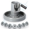Dishwasher Unterkorbrollen | Contents: 8 Suitable for AEG Favorit Zanussi,