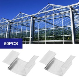 LT Easiyl LT Easiyl 50pcs Greenhouse Glass Clips Stainless Steel Greenhouse Glazing Clips 25mmx10mmx15mm Greenhouse Glass Sprung G Clips Glazing Repairs Clips Replacement