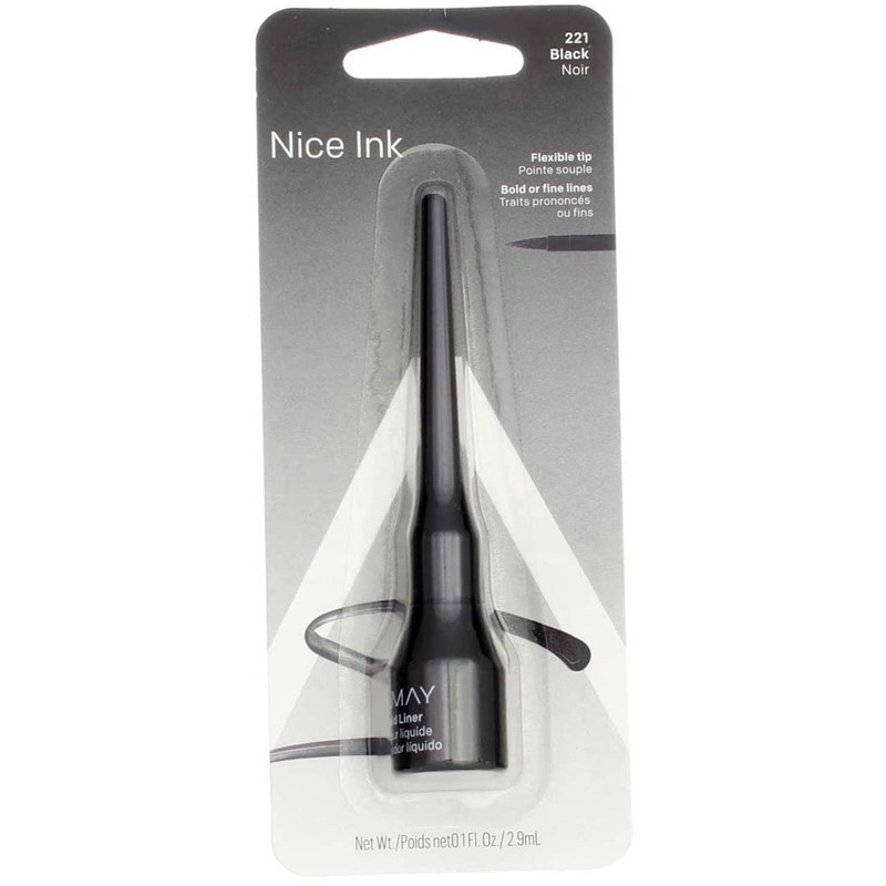 Almay Liquid Eyeliner, Black [221] 0.1 oz (Pack of 6)