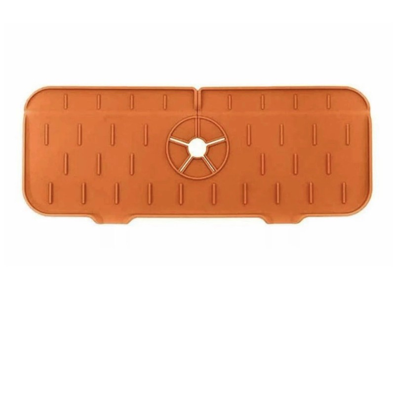 Silicone Faucet Mat Kitchen Sink Splash Guard Bathroom Sink Draining