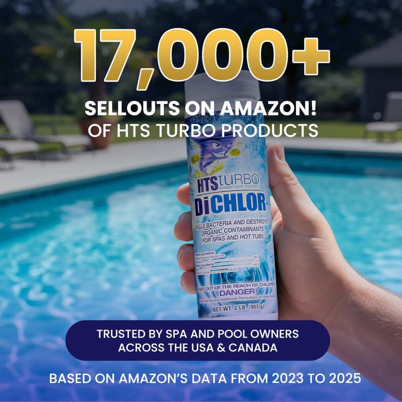 HTS Turbo Chlorine Granules for Hot Tubs and Spa -