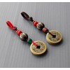 2pcs Chinese Fortune Coins Pure Copper Feng Shui Coins Red