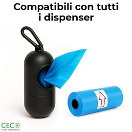 MORGICO Dog Poop Bags 600 Pack (40 Rolls) - Hygienic Poop Bags - Extra Durable, Waterproof Leak Proof, Biodegradable, Dispenser Compatible (Blue, 600)