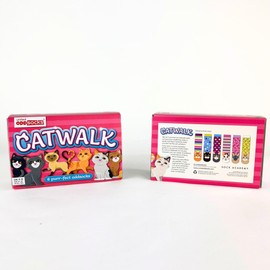 United Oddsocks- Catwalk - Box of 6 Colourful Mix & Match Cat Socks for Women,UK 4-8 | EUR 37-42 | US 6.5-10.5. Fun and Quirky Birthday,Christmas,Mother's Day Gift for Ladies