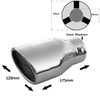 Rumplex Exhaust Trim Oval Stainless Steel Sports Exhaust Tailpipe End