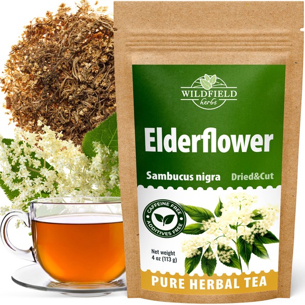 4 oz. Dried Elderflower Tea Herbal Tea (Flores Sambuci nigrae)