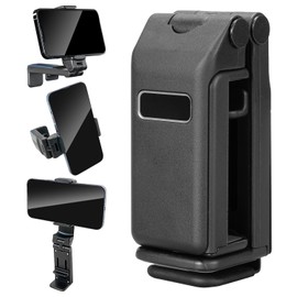 SEIWA Portable Folding Airplane Smartphone Stand Holder IMP297 【 Ultra Compact, Ultra Convenient, 360-Degree Rotation, Portable 】 【 Desktop & Clip Fixation 】【 Travel, Business Trip, Video Call, Home