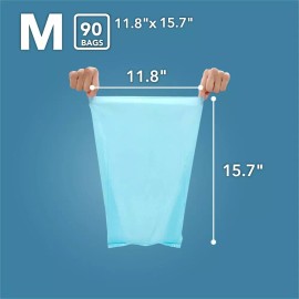 BOS Medium Amazing Odor Sealing Disposable Cat Waste Bags 90 Count