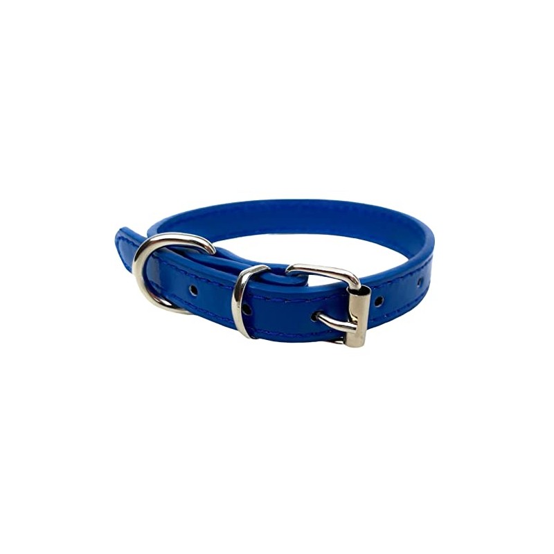 Vibrant Leather Dog Collar for Puppy, Cat, Kitten, Dogs -