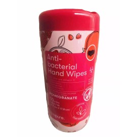 Pure Pomegranate 50ct 5 In X 7 In Hand Wipes Bio pure