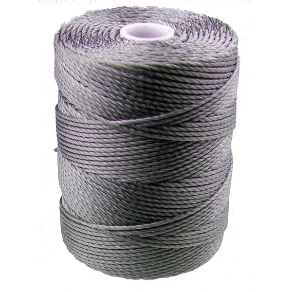 C-LON Bead Cord, Gunmetal - 0.5mm, 92 Yard Spool