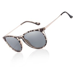 SIPHEW Night Driving Glasses for Women Men, Trendy Polarized Grey Lens Reduce Glare for Day & Night