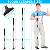 Greeily Floor Scraper, 31" to 61" Scraper Tool Long Handle