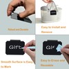 Basket Labels Clip Set - 12 Removable PVC Bin Label