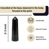 Amazing Gemstone Black Agate Crystal Towers, Natural Healing Crystal Point