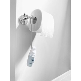 Qleanse Toilet Paper Foam Spray and Caddy Combo - Wet Wipe Alternative and 100% Flushable