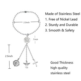 FUSTMW Drive Safe Rearview Mirror Hanging Guardian Angel Car Charm for Rear View