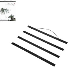 Cyrank Magnetic Poster Hanger, Black Hanging Frame, Wall Hanger, Modern Wooden Holder, Photo Frame, Poster Roll Hanger for Pictures (30 cm)