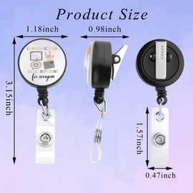 PLITI Speech Therapy Gift Speech Language Pathologist Gift Communication Looks Different for Everyone SLP Badge Reel (Communication badgeCA)