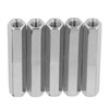5 Pcs Hex Coupling Nut M8x1.25 75mm Length 304 Stainless