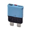 E-T-A Circuit Protection and Control 1610-21-20A, Circuit Breaker; Therm; Push; Cur-Rtg 20A; Socket; 1 Pole; Vol-Rtg 28VDC; Blade Snap