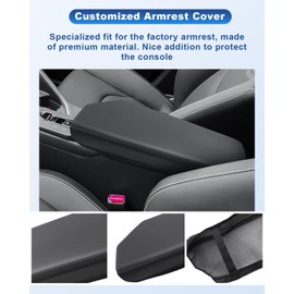 CDEFG Compatible with Toyota C-HR CHR Hybrid 2024 2025 Centre Armrest Armrest Lid Cover Scratch Protection Centre Console Faux Leather Armrest Box Cover Car CHR 2024 Accessories