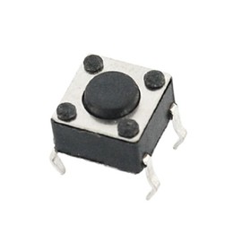 sourcing map 10 Pcs 6mm x 6mm x 6mm Panel PCB Momentary Tactile Tact Push Button Switch DIP