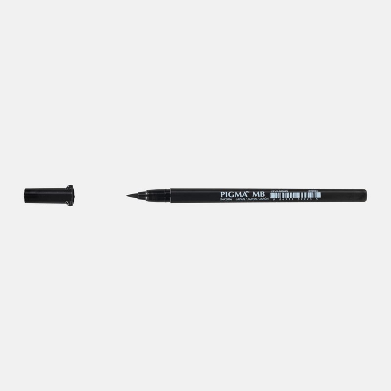 SAKURA PIGMA BRUSH PEN SET 3 MARKERS FB-MB-BB Black