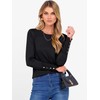 ANRABESS Sweaters for Women Long Sleeve Crewneck Fitted Business Casual